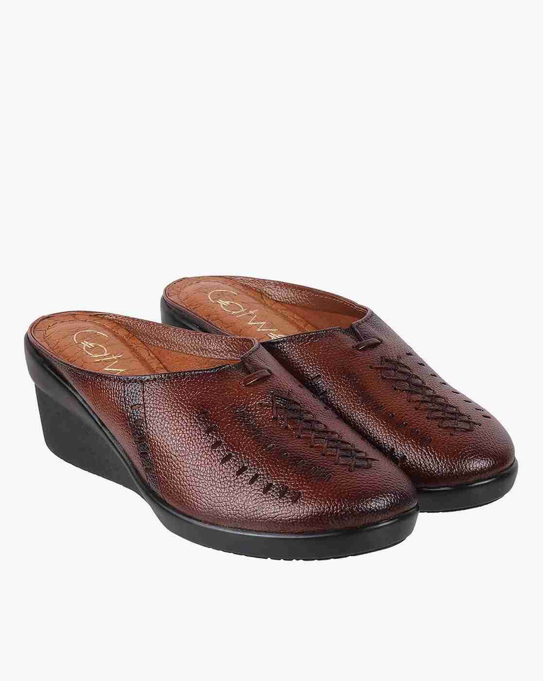 Round-Toe Slip-On Wedges