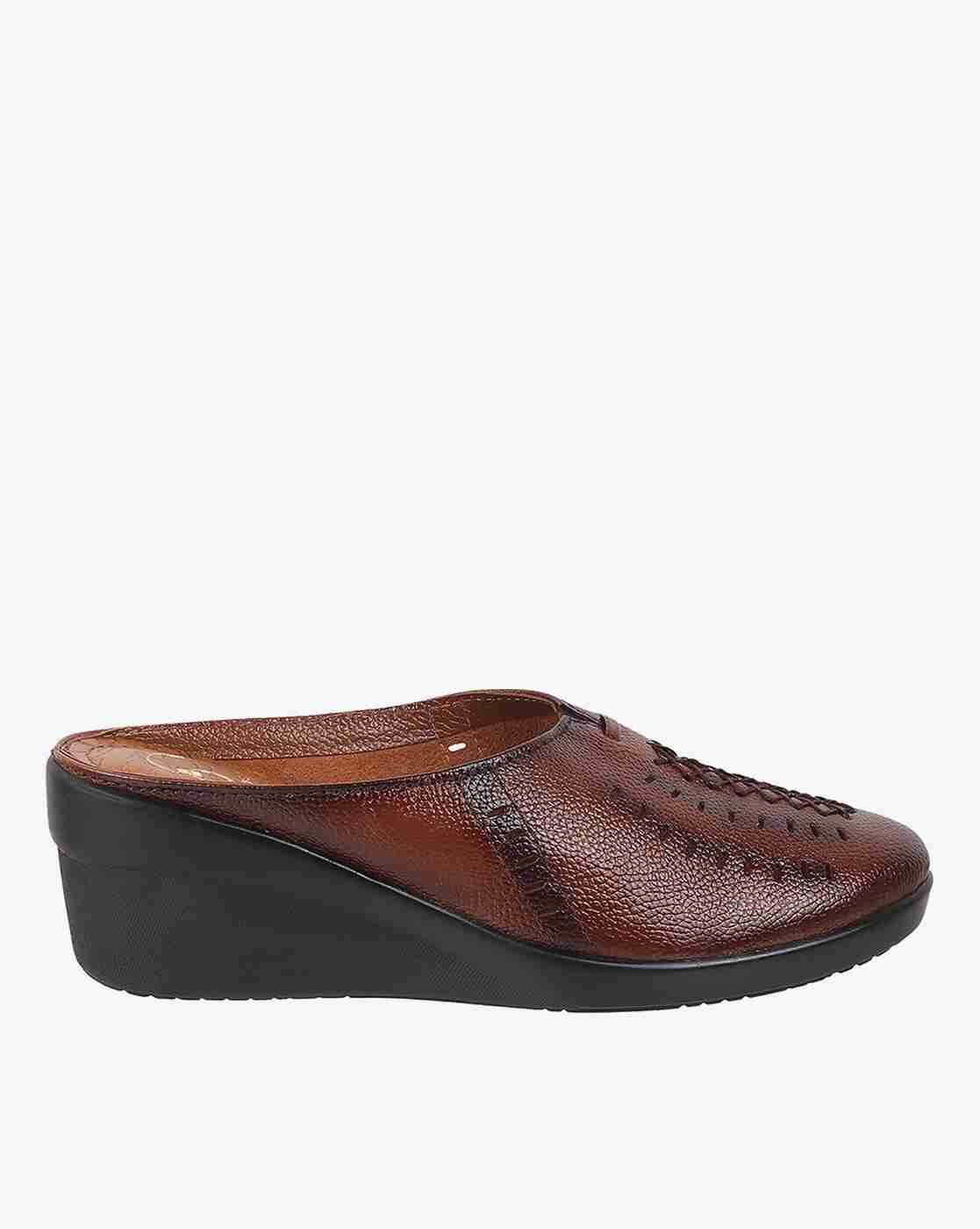 Round-Toe Slip-On Wedges
