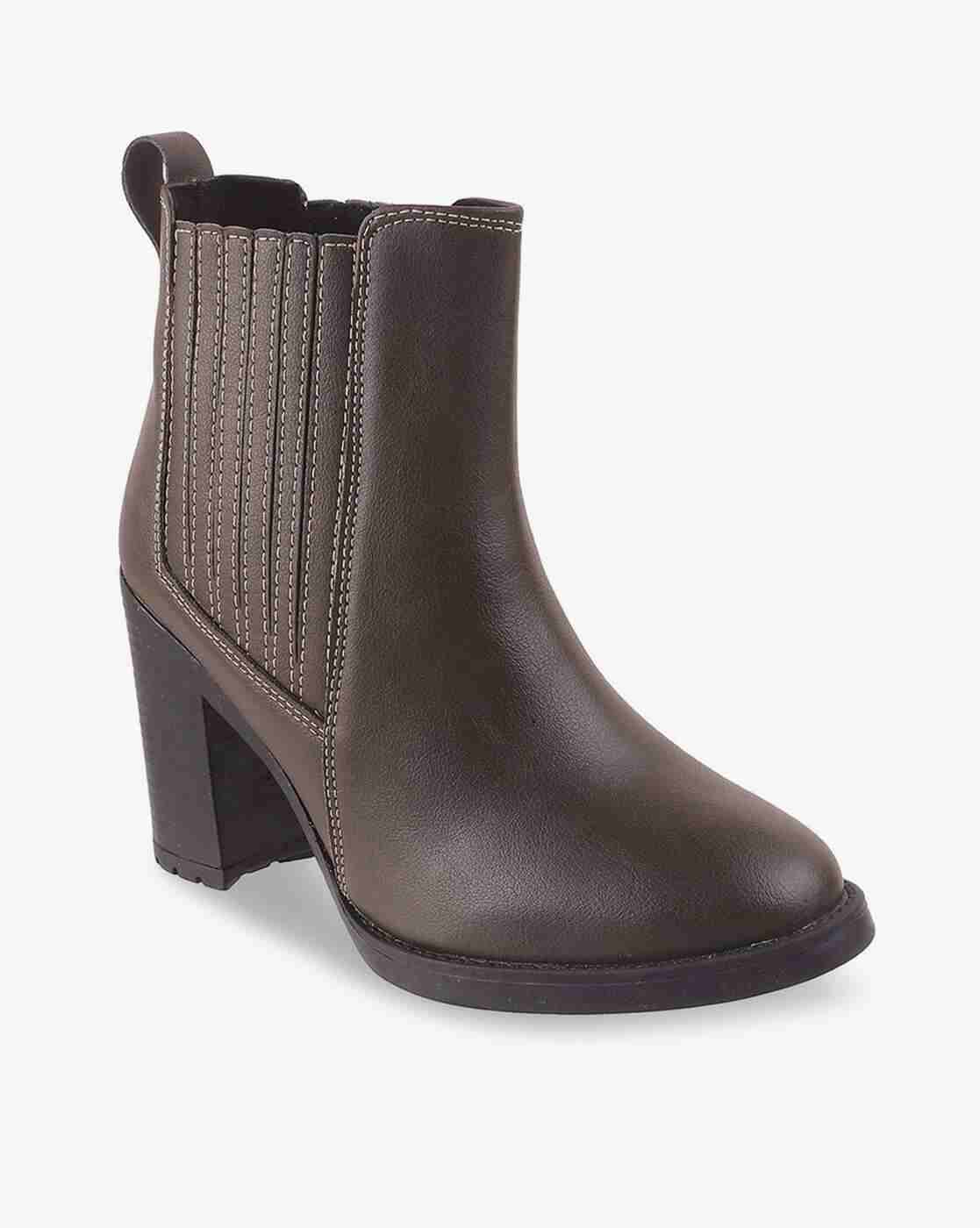 Women Mid-Calf Length Slip-On Boots