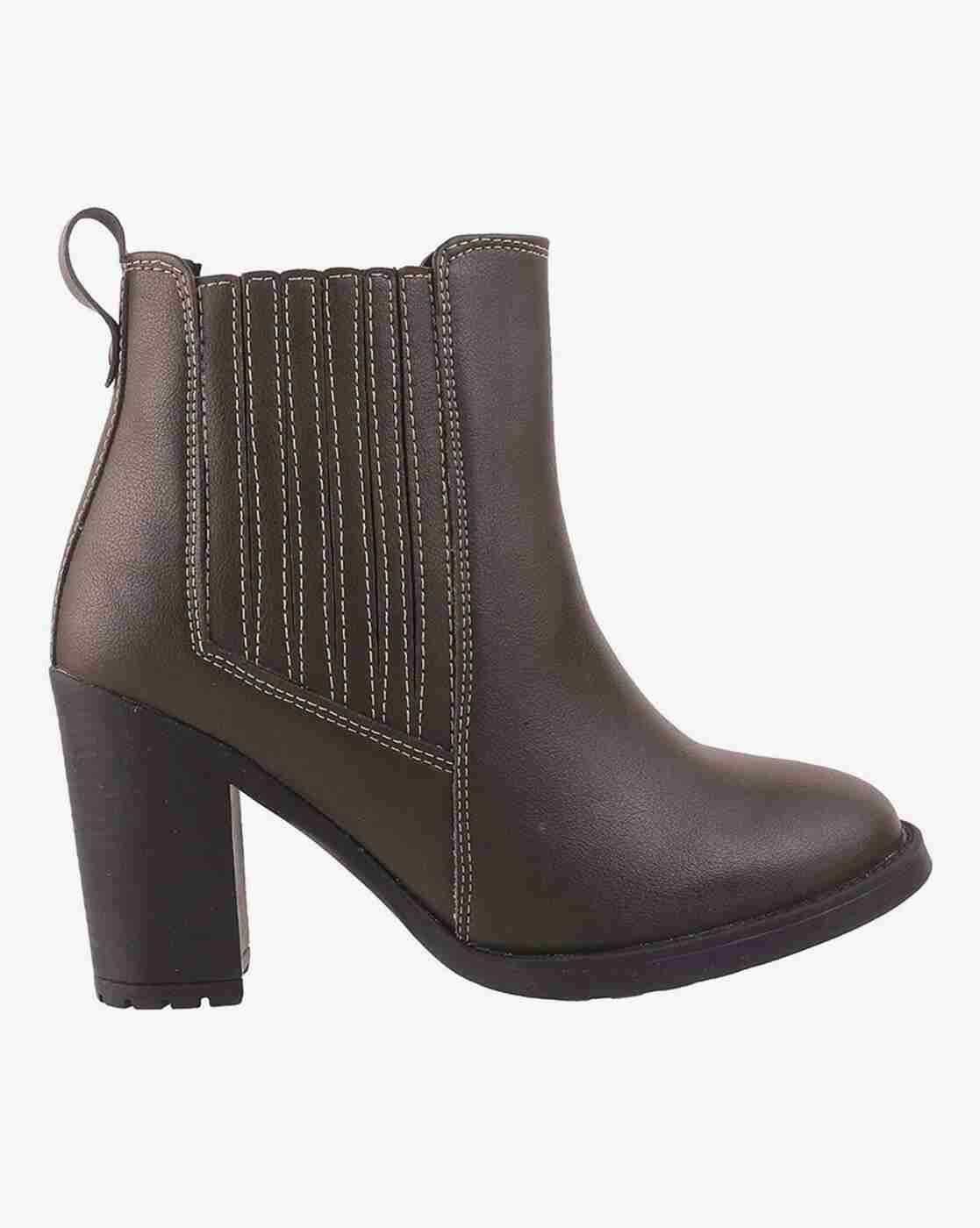 Women Mid-Calf Length Slip-On Boots