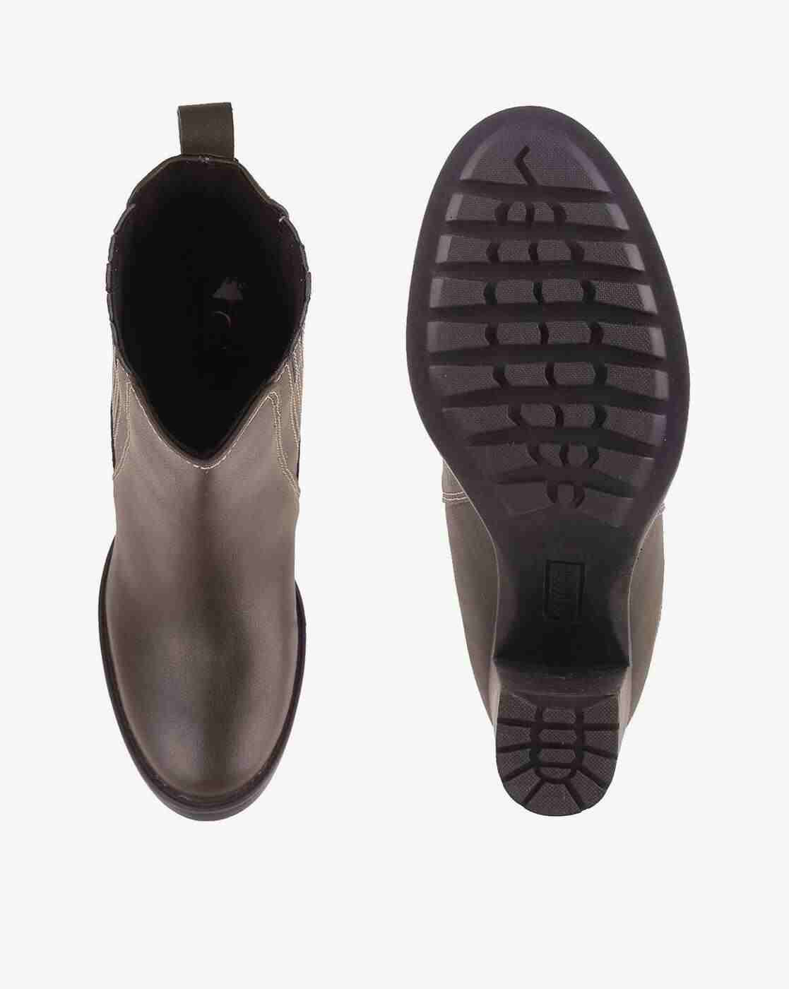 Women Mid-Calf Length Slip-On Boots