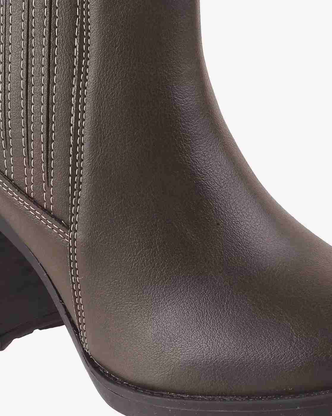 Women Mid-Calf Length Slip-On Boots