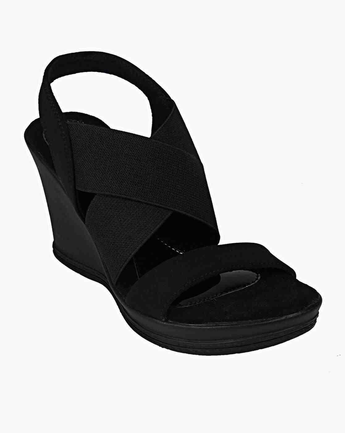 Women Criss-Cross Slingback Wedges