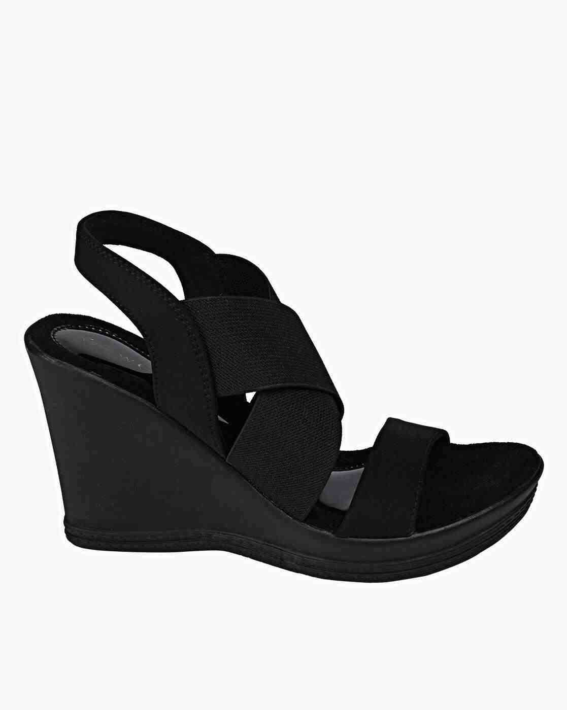 Women Criss-Cross Slingback Wedges