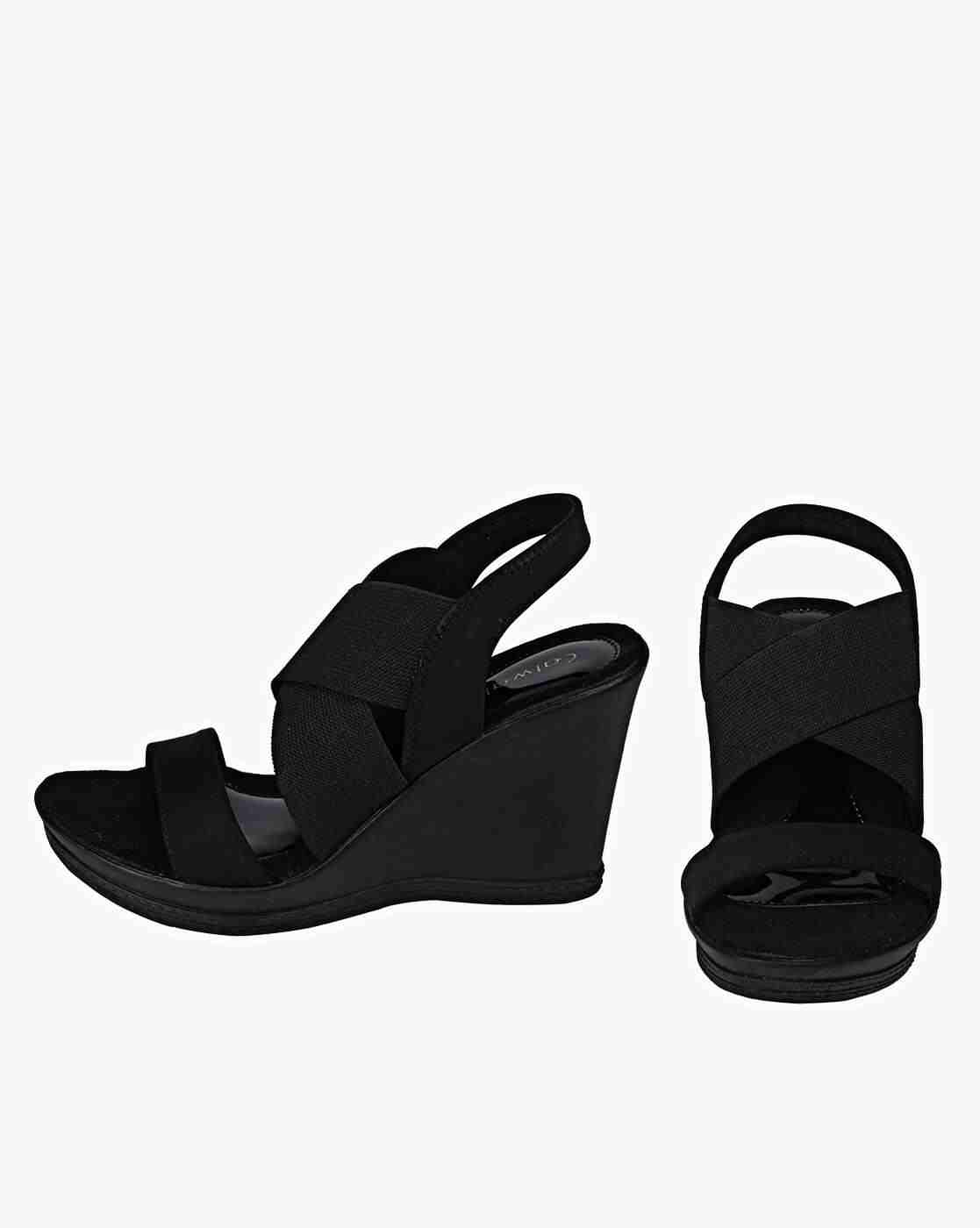 Women Criss-Cross Slingback Wedges