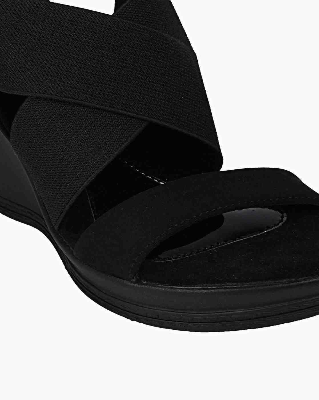 Women Criss-Cross Slingback Wedges