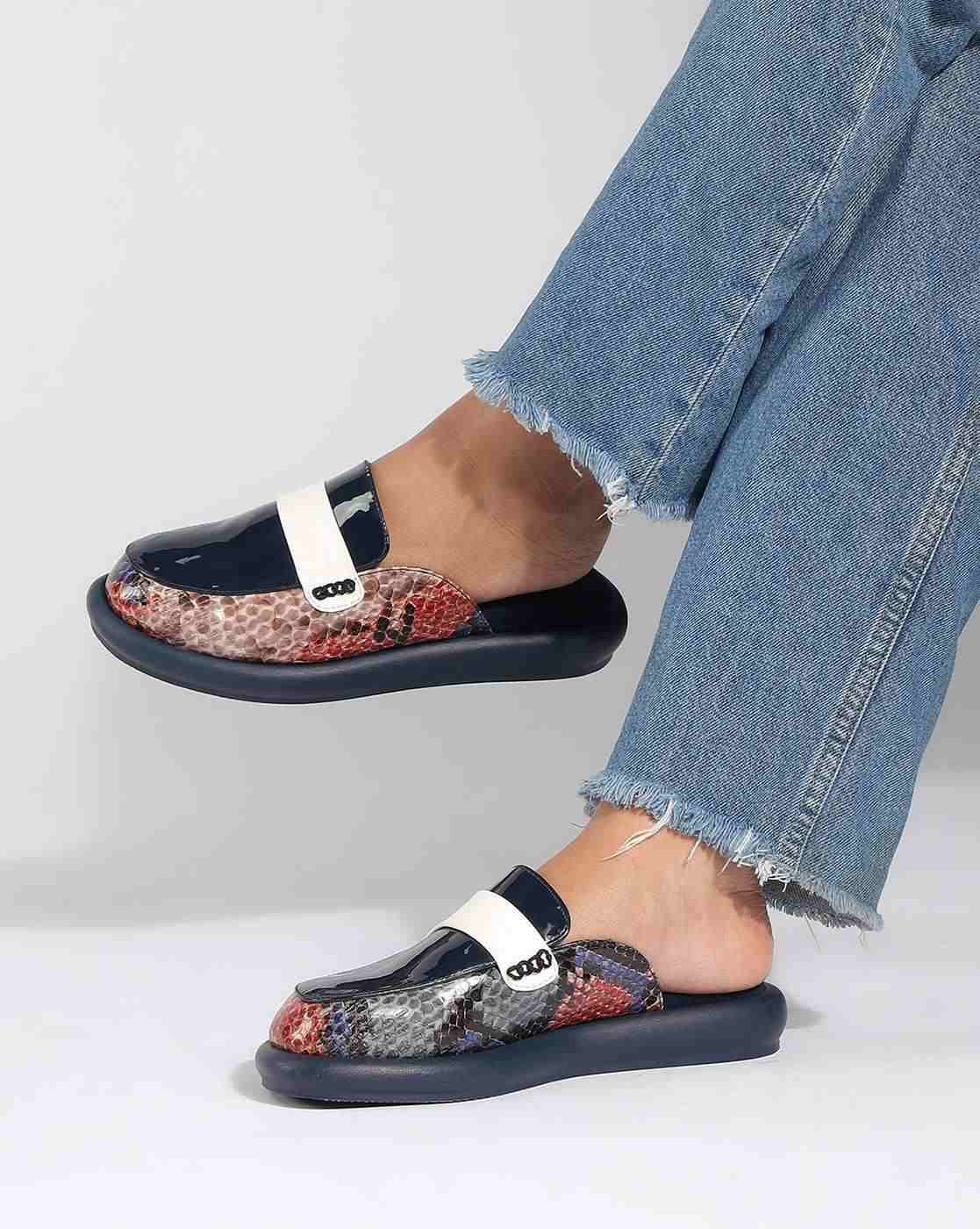 Women Croc-Embossed Mules