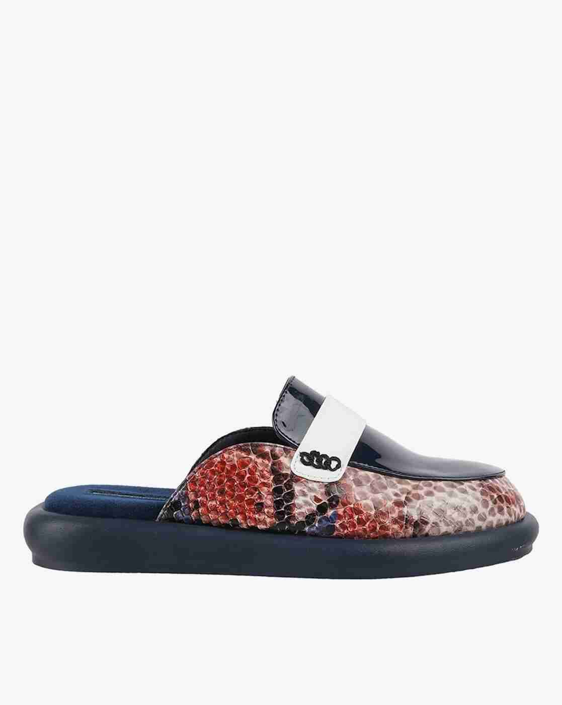 Women Croc-Embossed Mules