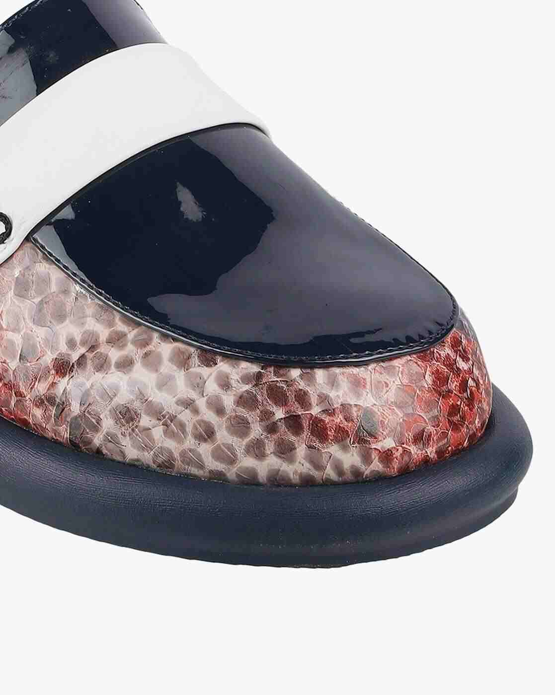 Women Croc-Embossed Mules