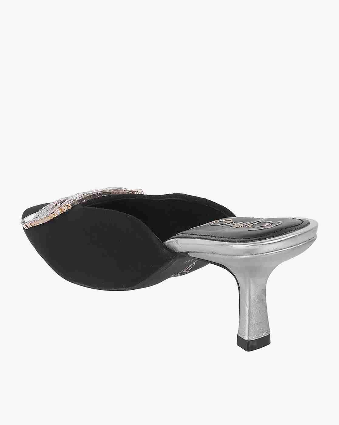 Women Embellished Kitten-Heeled Sandals