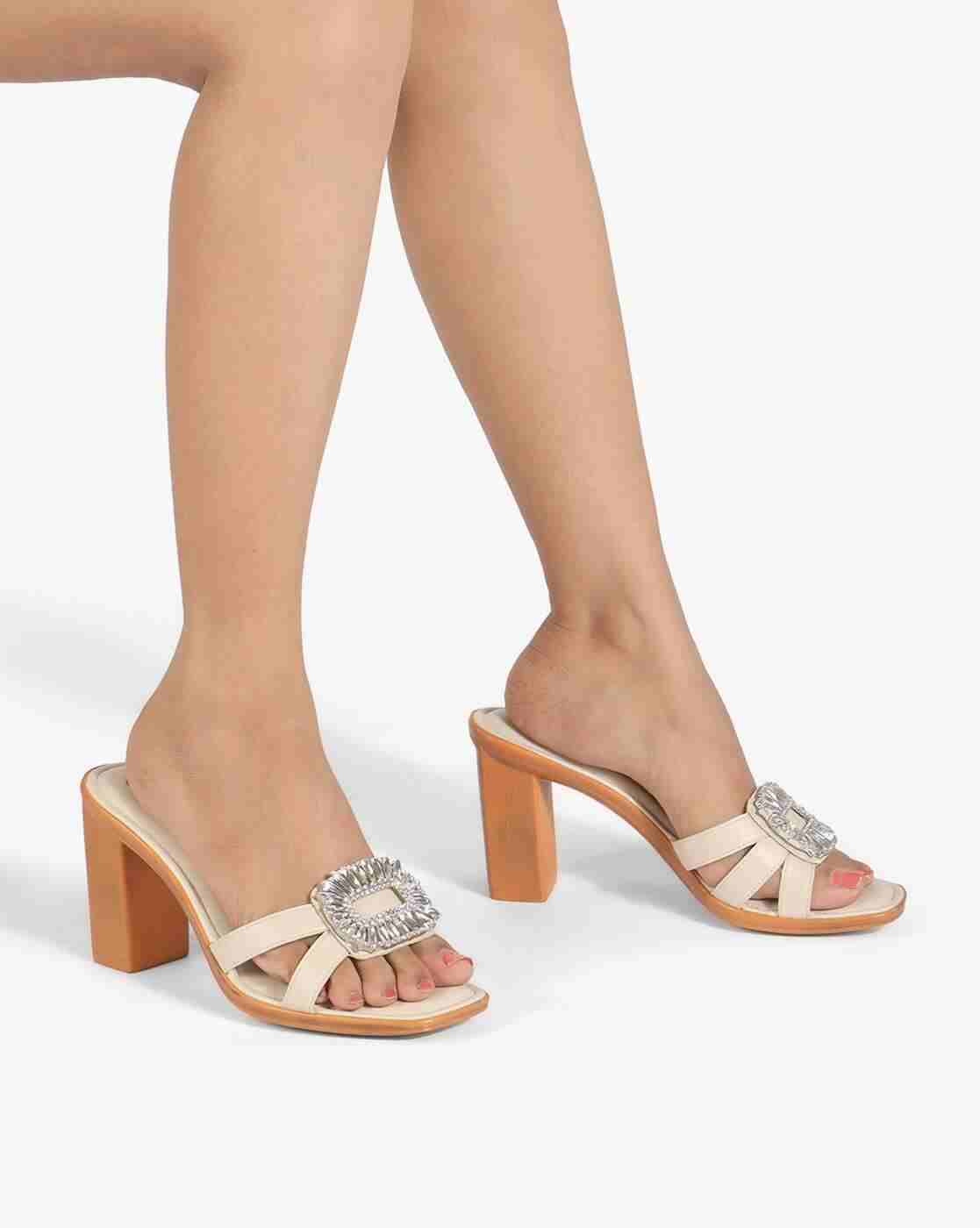 Women Embellished Chunky-Heeled Sandals