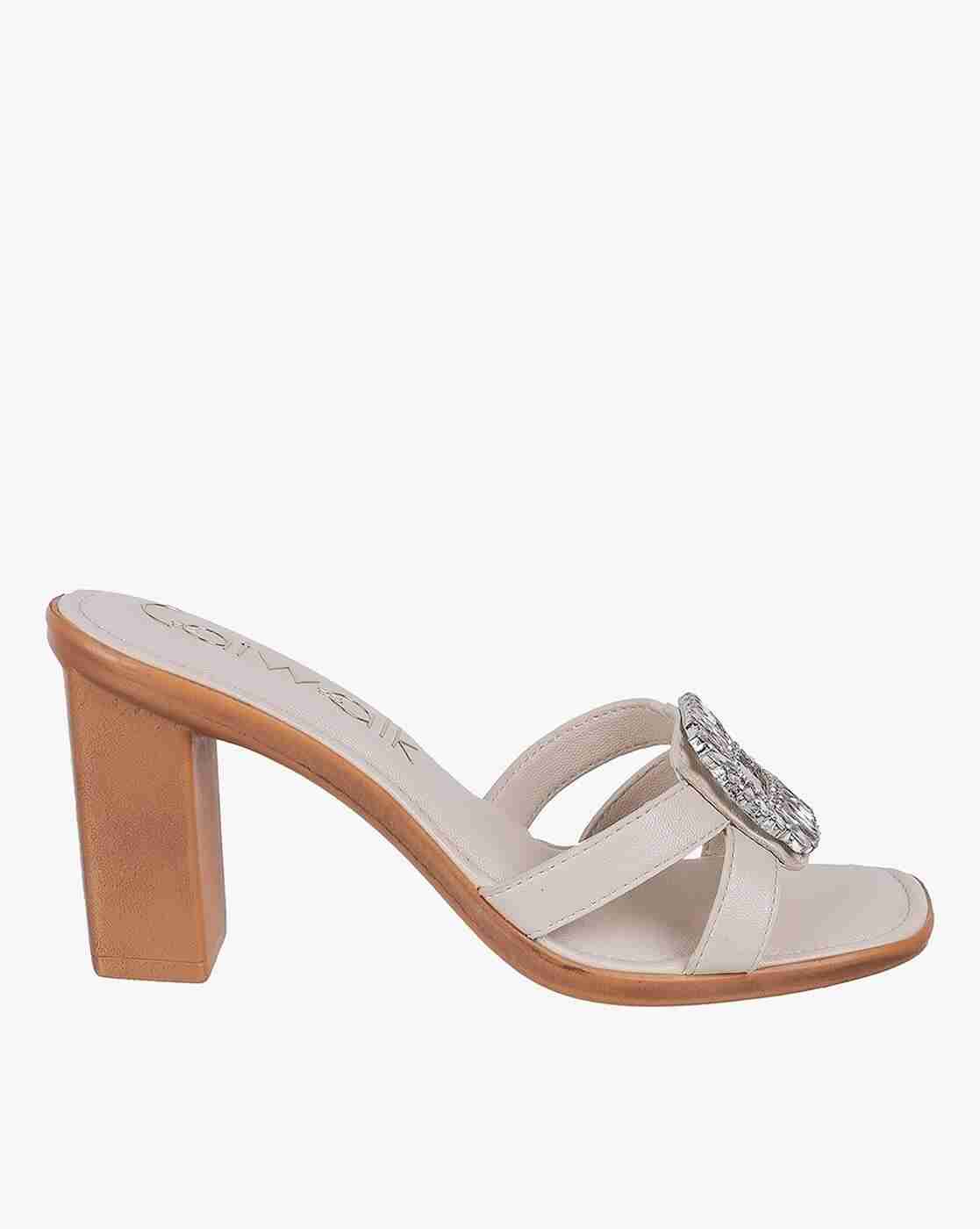 Women Embellished Chunky-Heeled Sandals