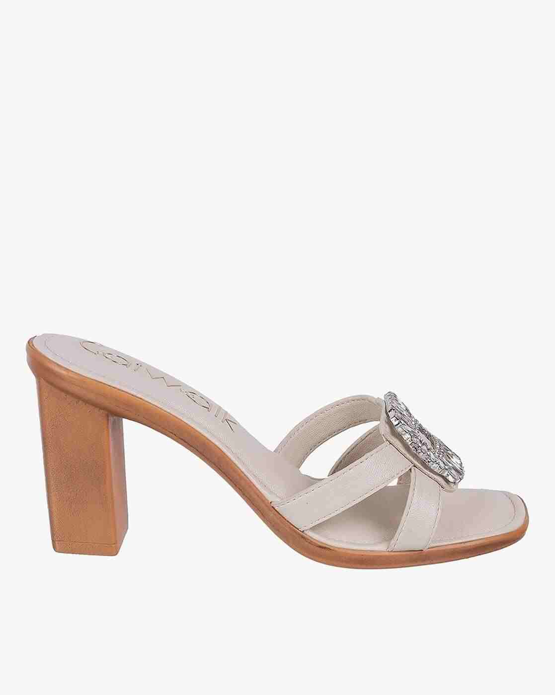 Women Embellished Chunky-Heeled Sandals