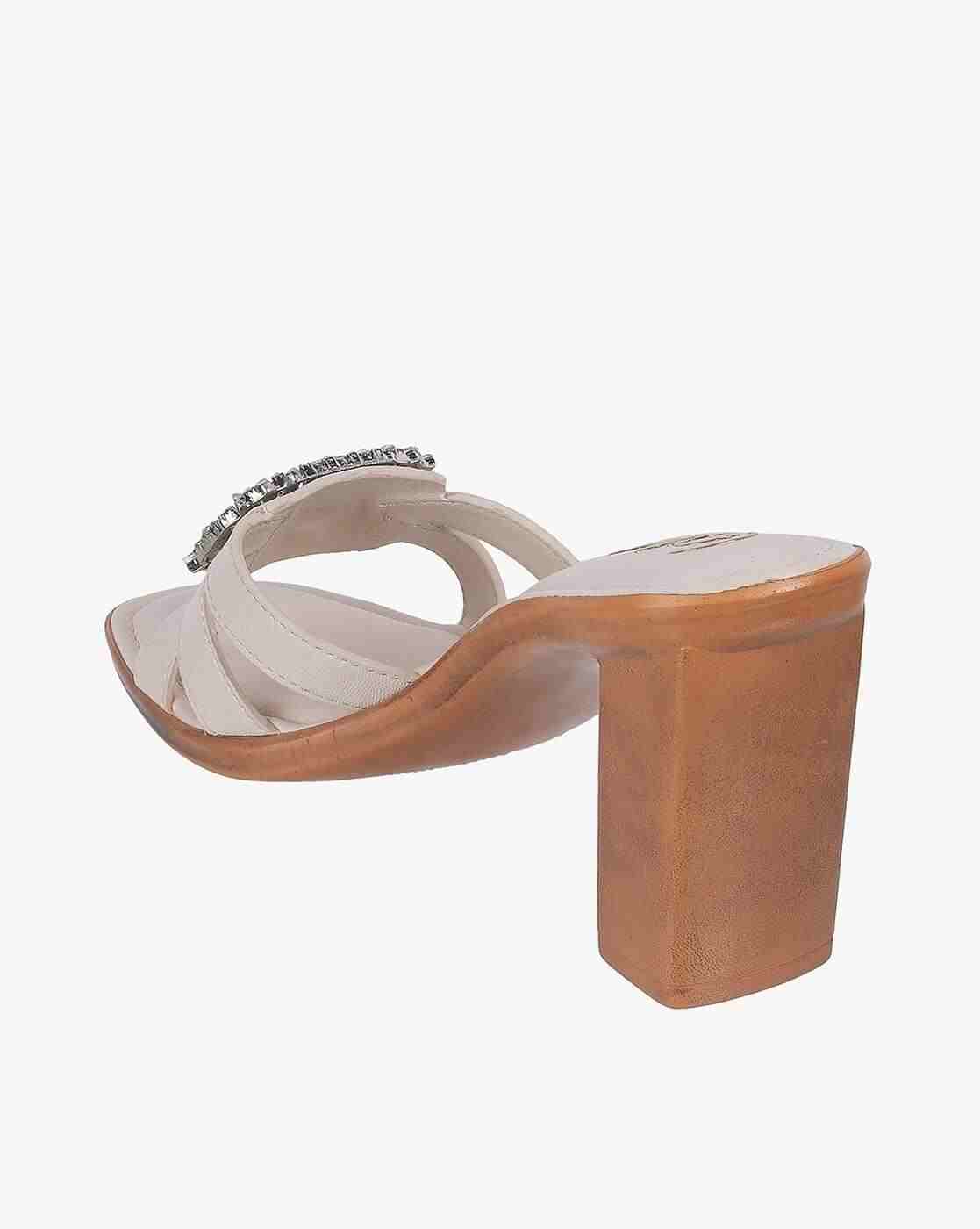 Women Embellished Chunky-Heeled Sandals