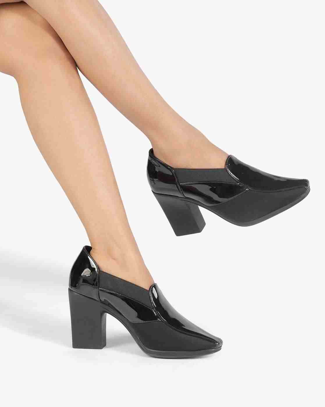 Women Slip-On Chunky-Heeled Shoes