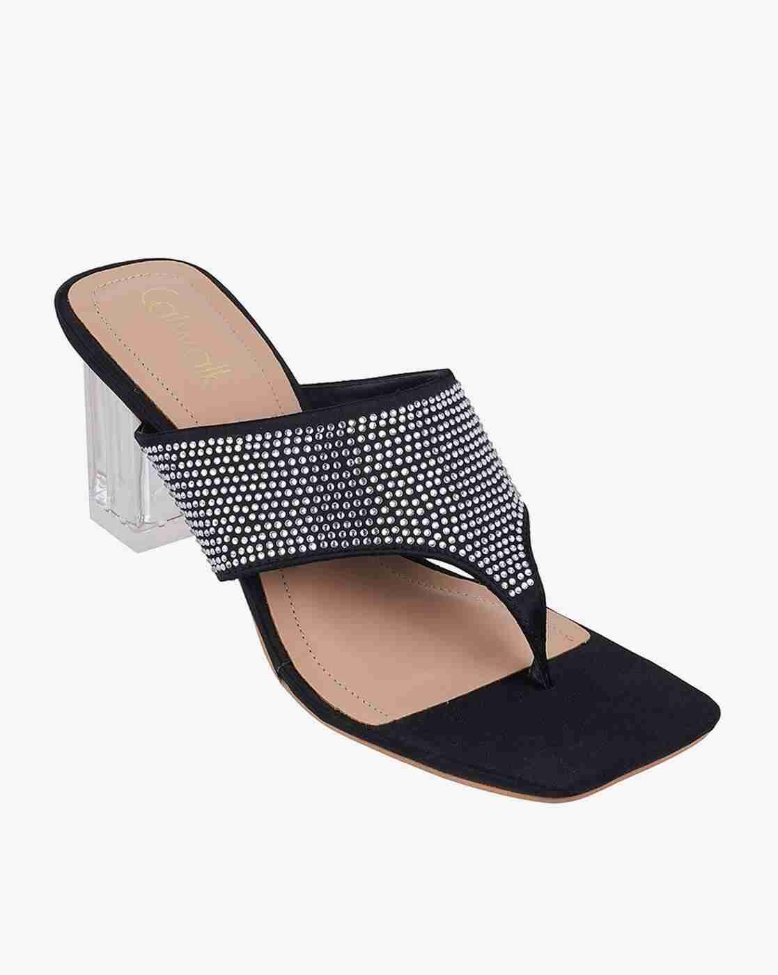 Women Embellished Block Heeled Sandals