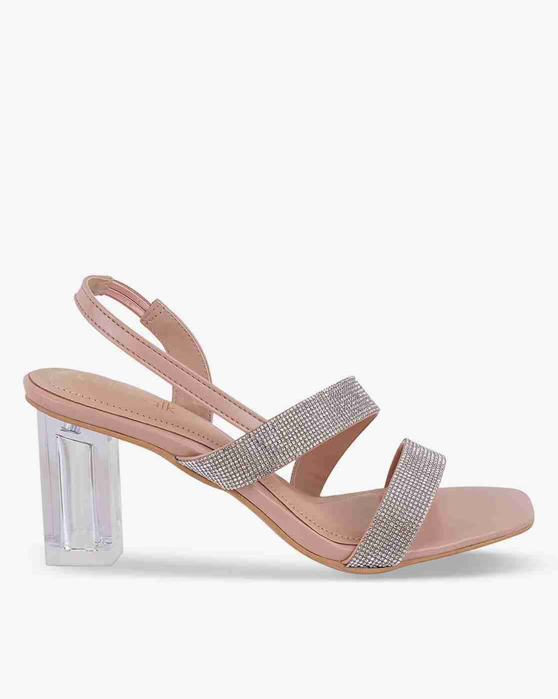 Women Embellished Block Heeled Sandals