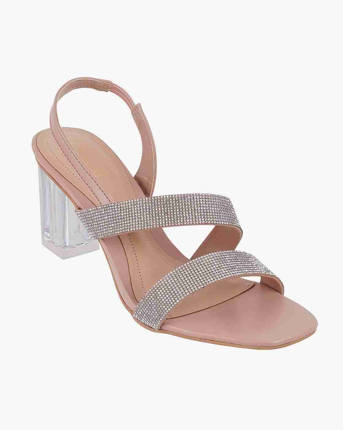 Women Embellished Block Heeled Sandals