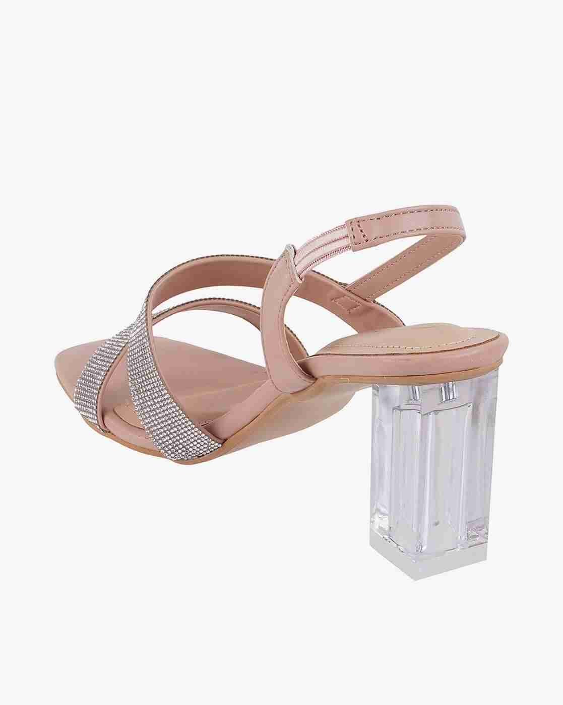 Women Embellished Block Heeled Sandals