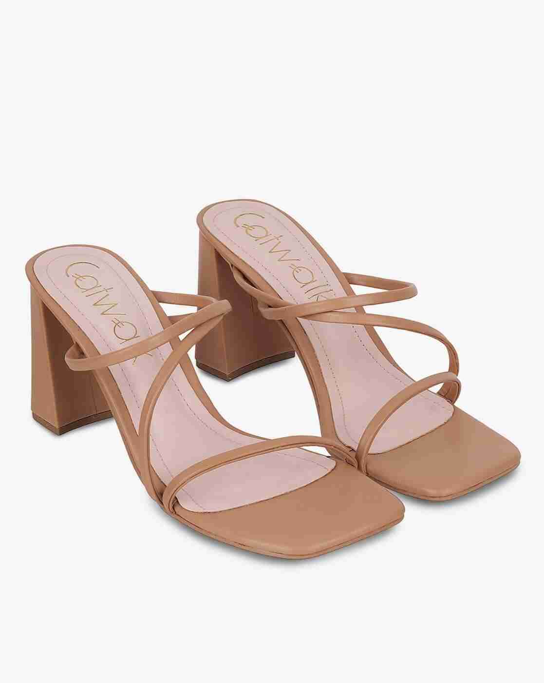 Women Strappy Chunky Heeled Sandals