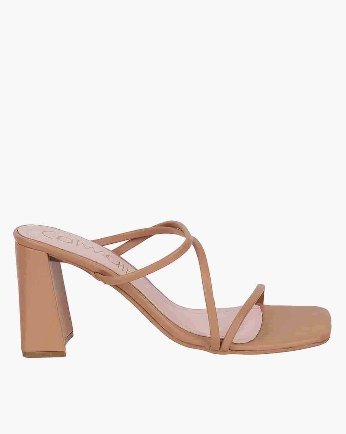 Women Strappy Chunky Heeled Sandals