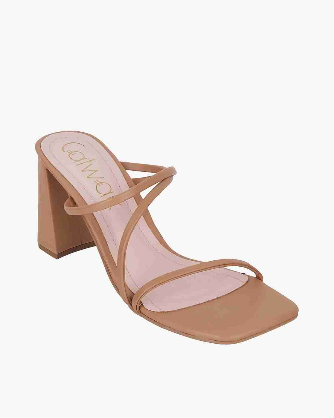 Women Strappy Chunky Heeled Sandals