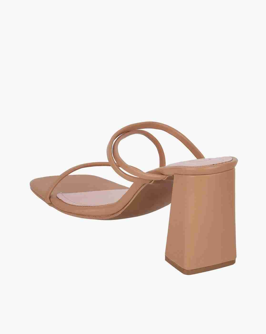 Women Strappy Chunky Heeled Sandals