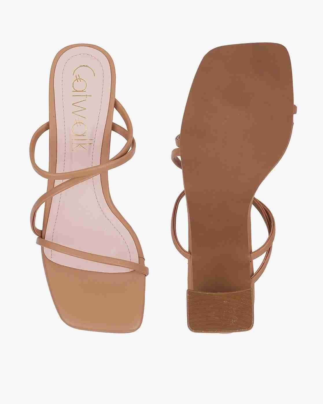 Women Strappy Chunky Heeled Sandals