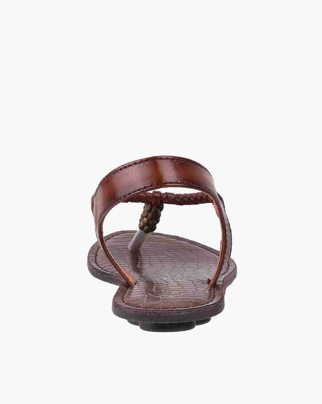 Women Braided T-Strap Slingback Flats