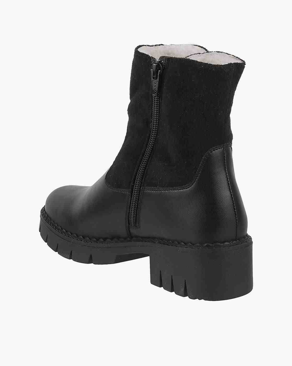Women Block-Heeled Ankle-Length Boots