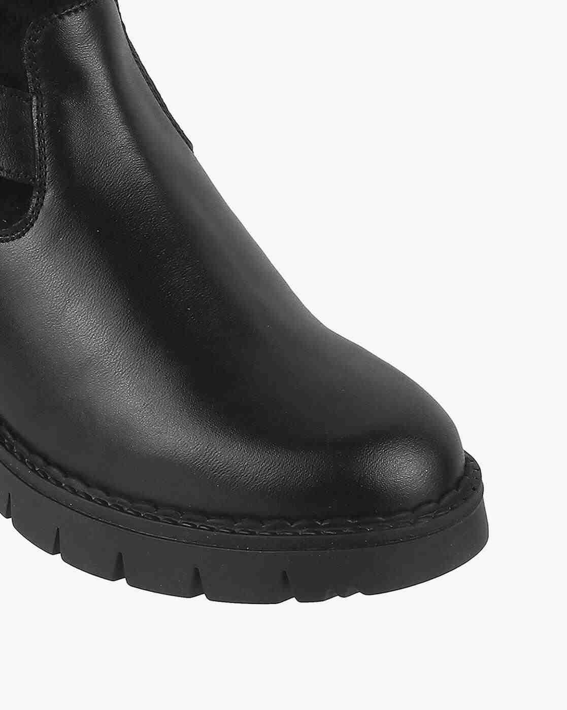 Women Block-Heeled Ankle-Length Boots