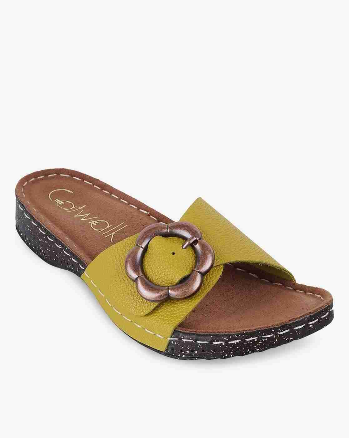 Women Brand Print Open-Toe Platforms