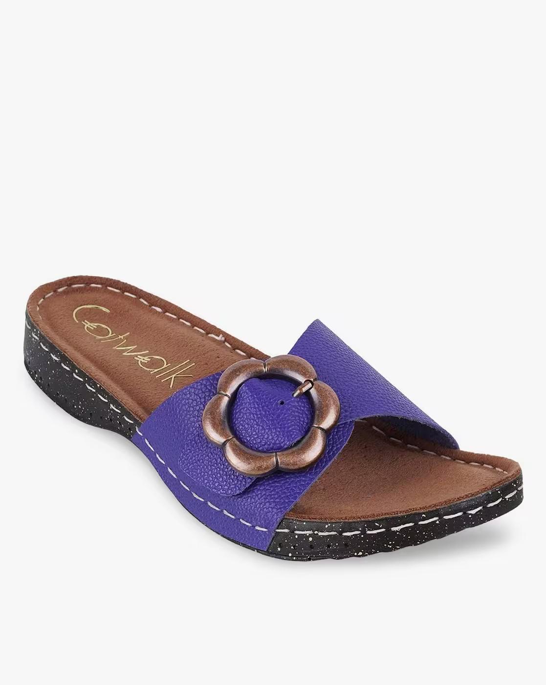 Women Brand Print Open-Toe Platforms