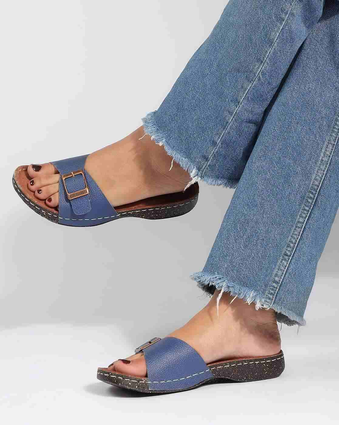 Women Platforms with Buckle-Closure
