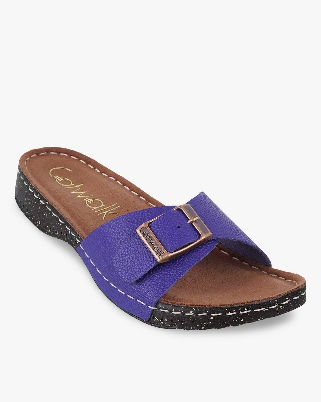 Women Platforms with Buckle-Closure