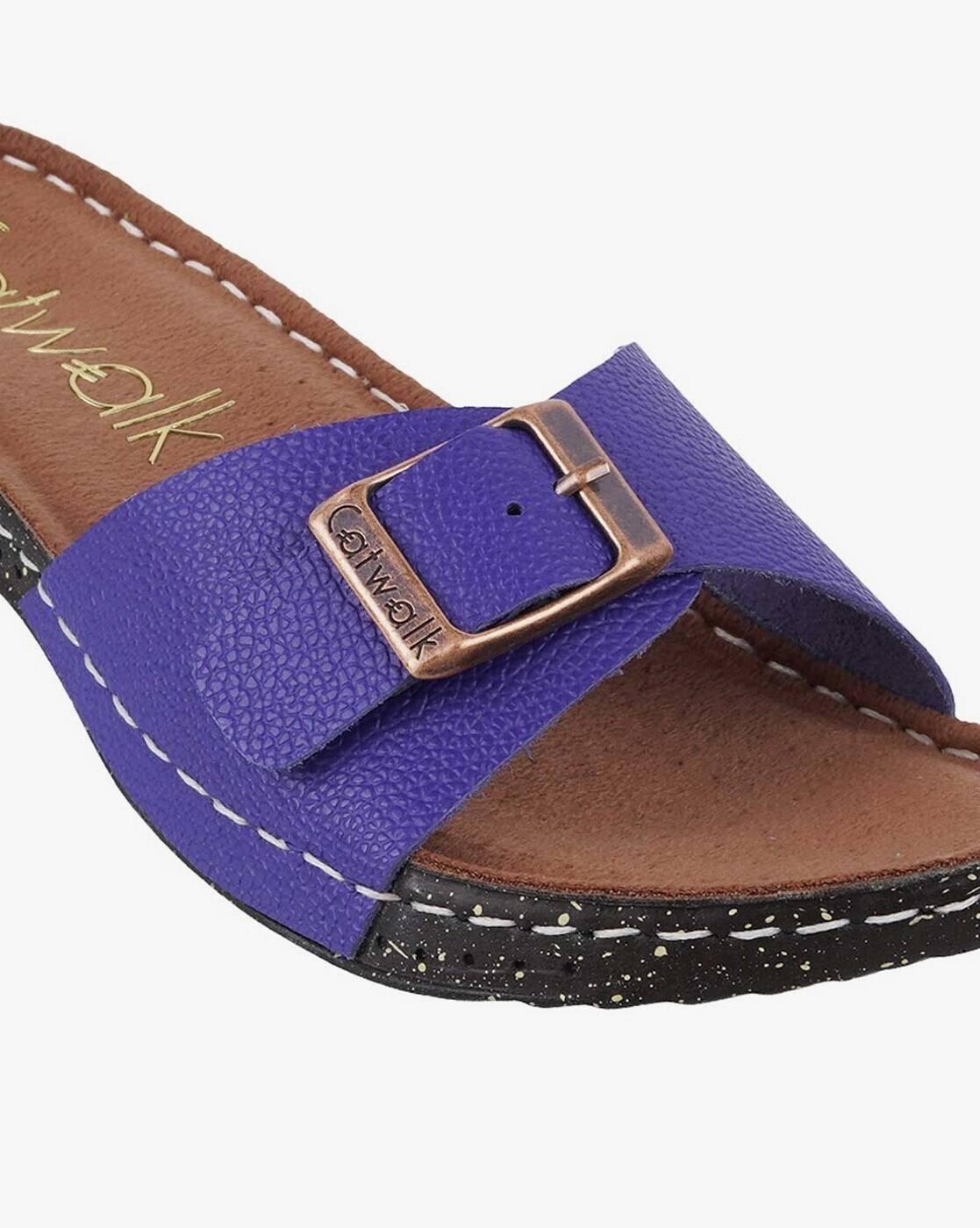 Women Platforms with Buckle-Closure