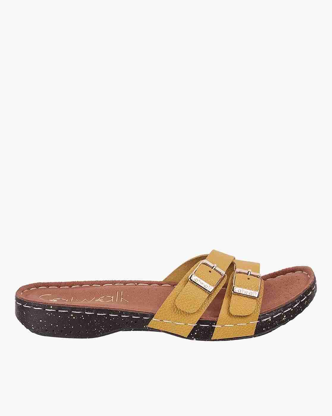 Women Genuine Leather Slip-On Sandals
