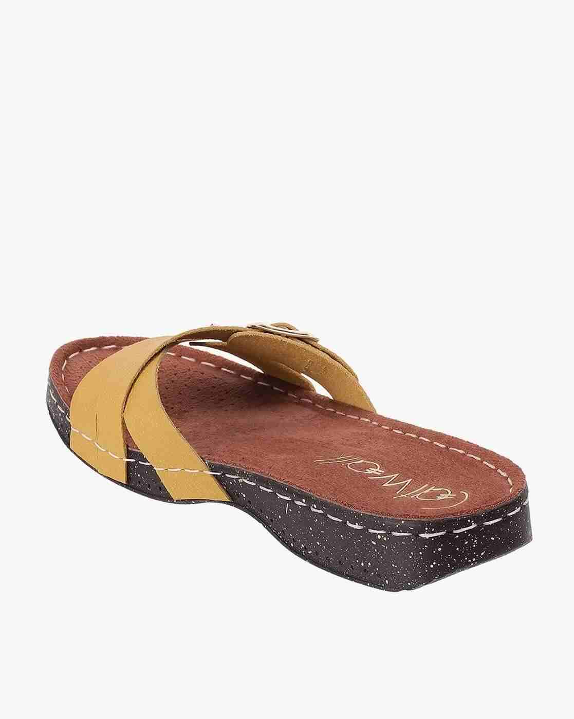 Women Genuine Leather Slip-On Sandals