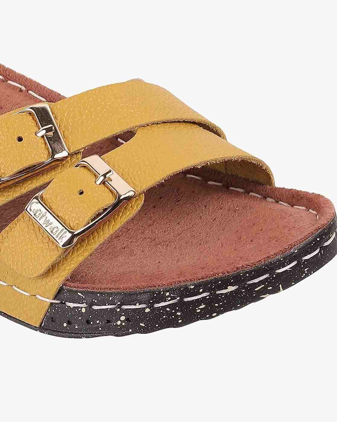 Women Genuine Leather Slip-On Sandals