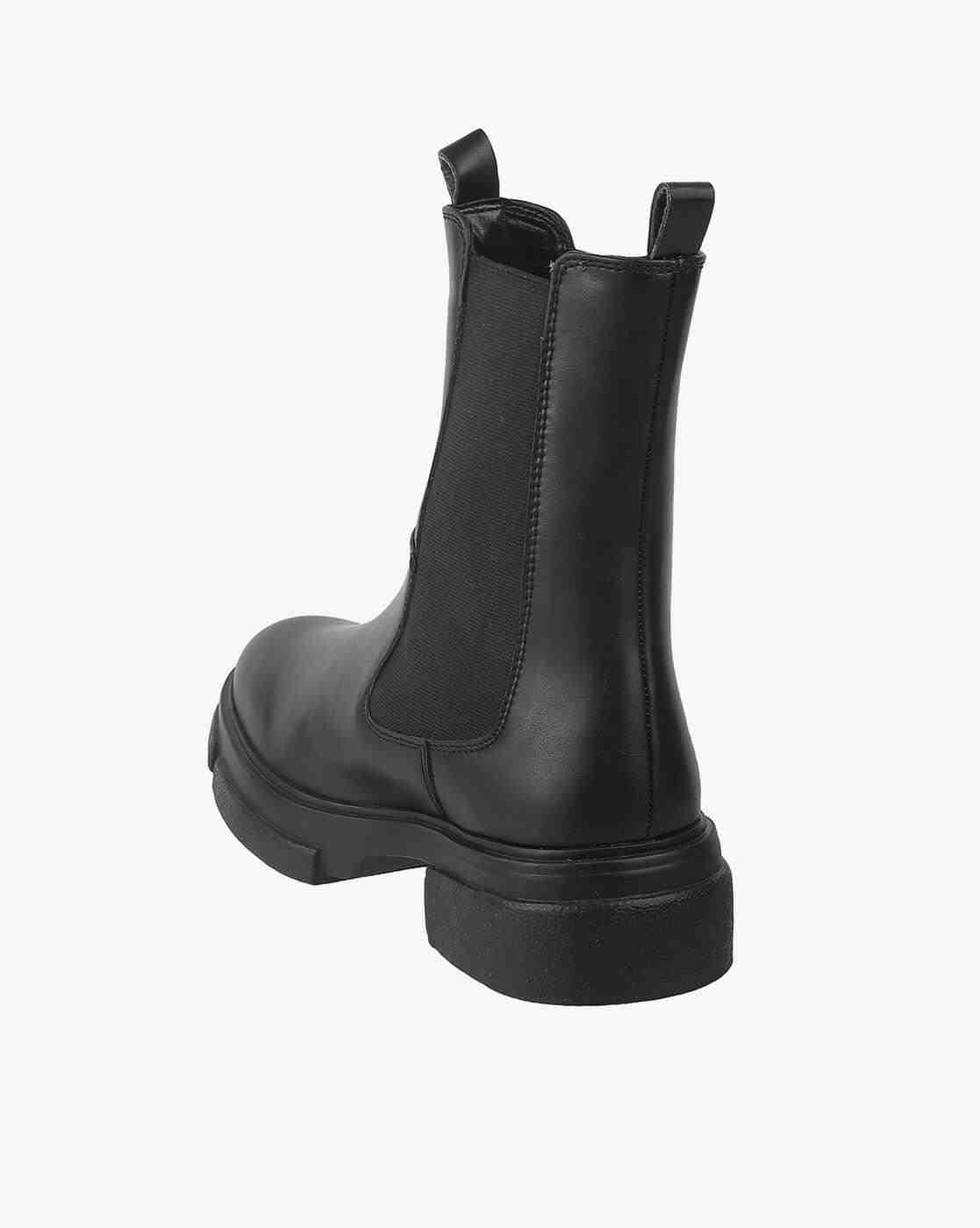 Women Slip-On Mid-Calf Length Boots