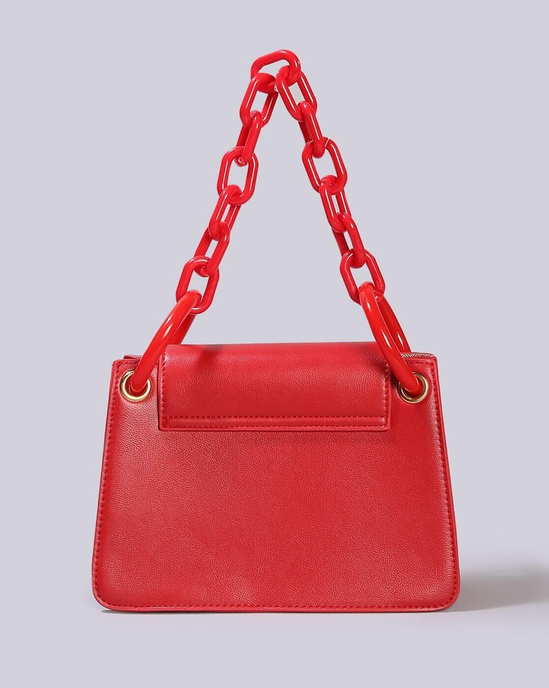 Women Chain-Link Strap Sling Bag
