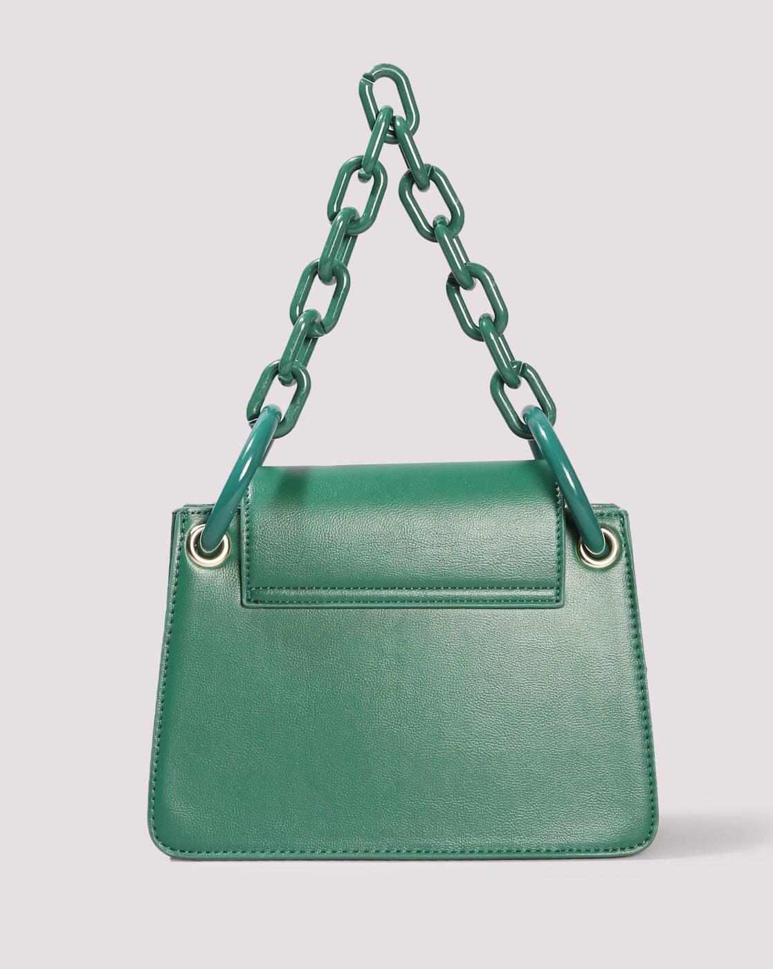 Women Sling Bag with Metal Accent Logo