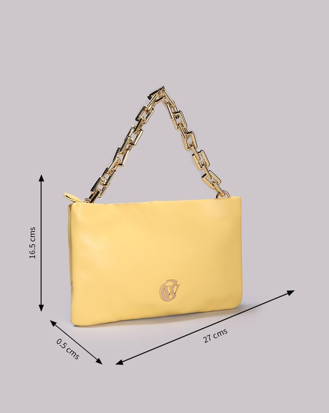 Women Clutch with Metal Logo