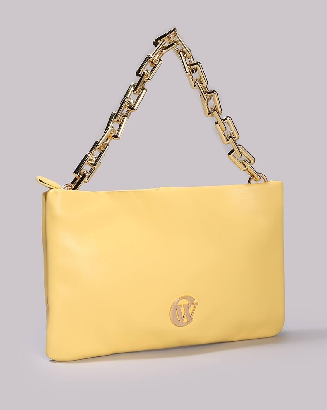 Women Clutch with Metal Logo