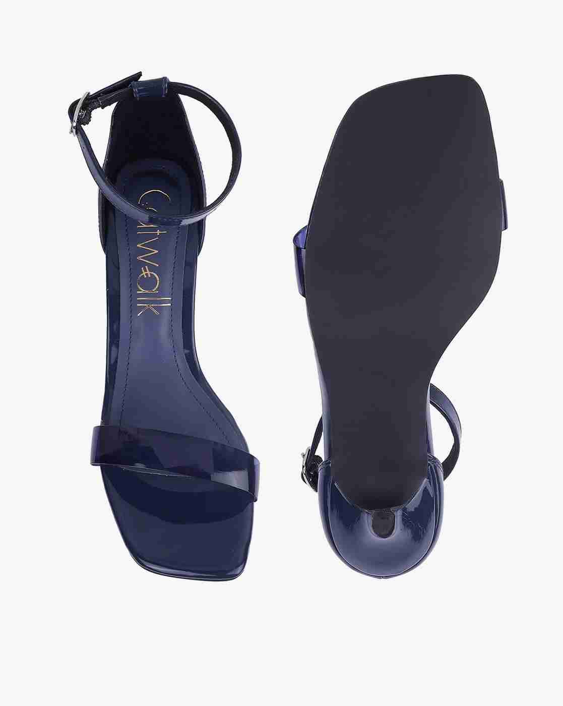 Women Ankle-Strap Stilettos with Buckle Closure