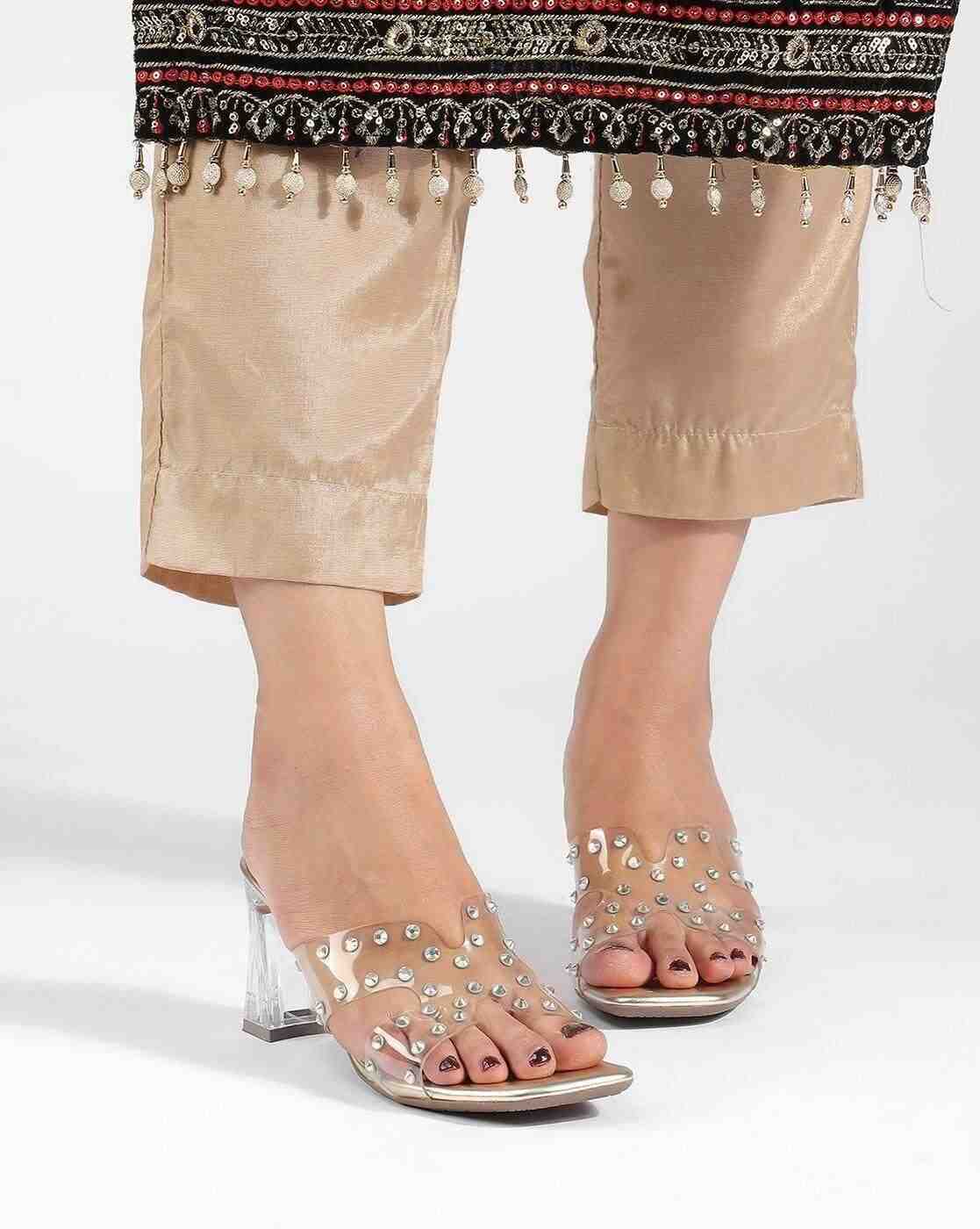 Women Open-Toe Chunky-Heeled Sandals