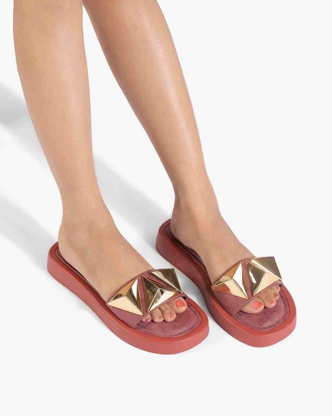 Women Embellished Wedges