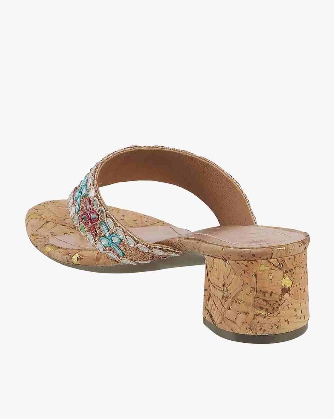 Women Embellished Chunky-Heeled Sandals