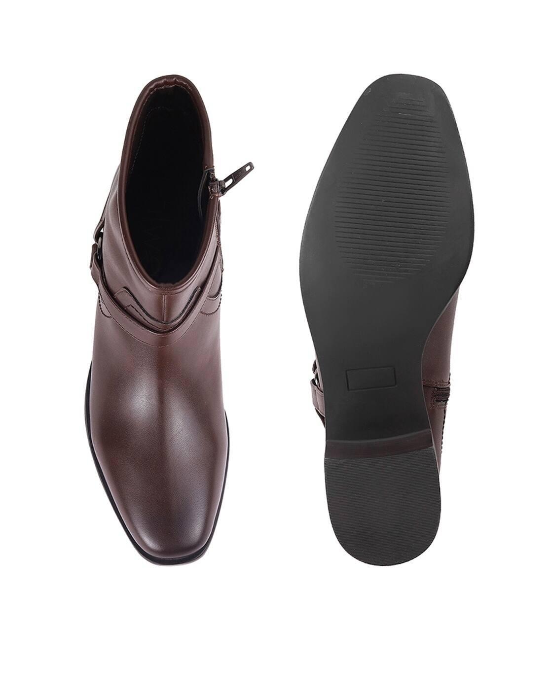 Women Ankle-Length Boots with Zip Closure