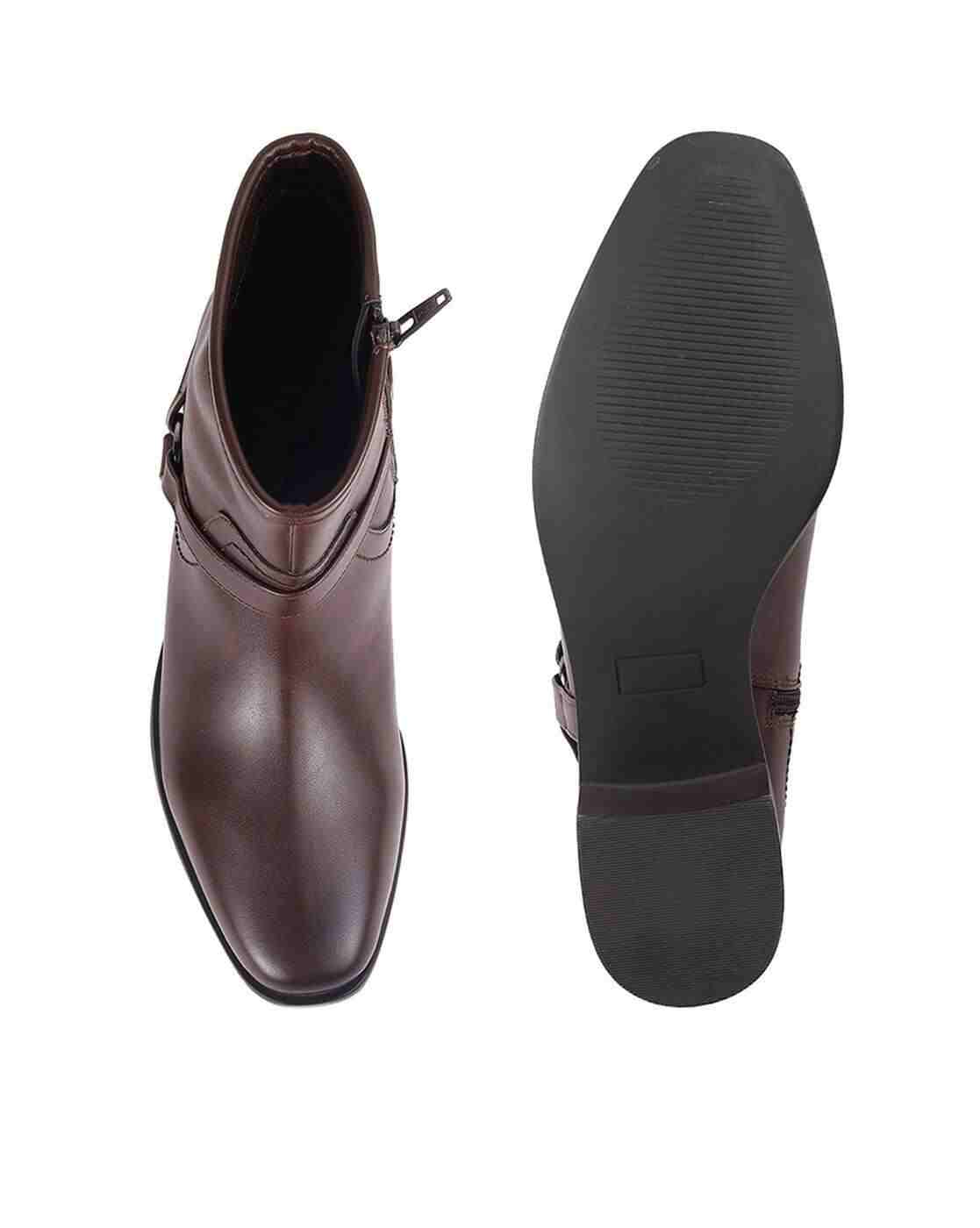 Women Ankle-Length Boots with Zip Closure